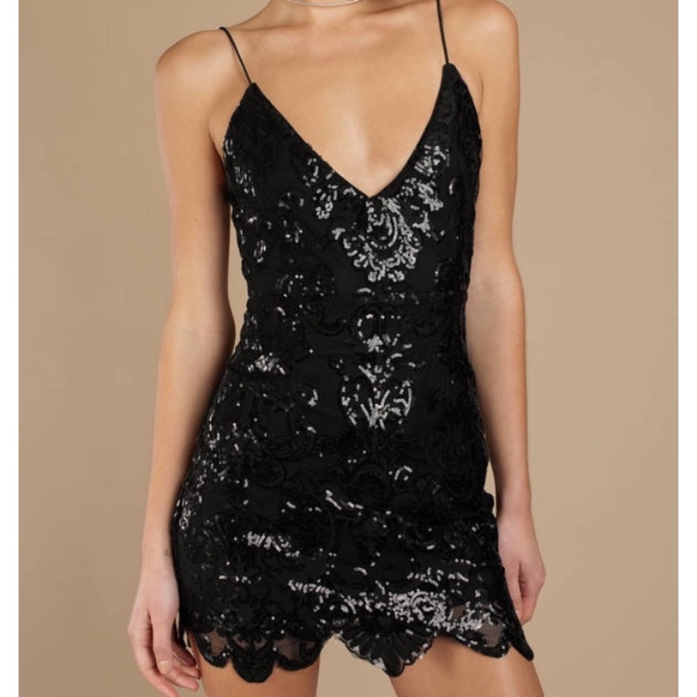Black Tobi sequin dress